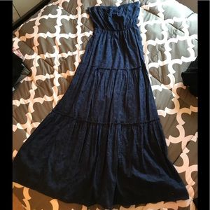 Navy Blue Maxi Dress